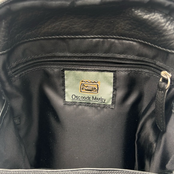Osgoode Marley Cashmere Streetwear Black Leather Mini Backpack - Picture 7 of 10